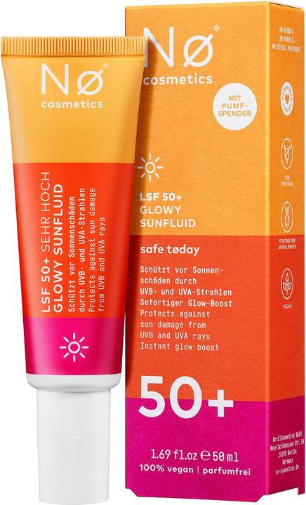 Image du produit Nø Cosmetics Fluide solaire glowy (SPF 50+, 50 ml)