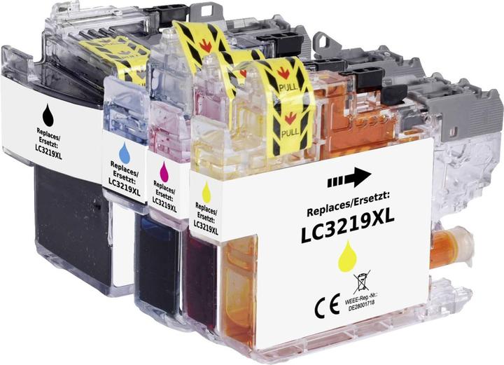 Actual product image Renkforce Ink combination pack replaces Brother LC-3219XL BKCMY (LC3219XLVALDR) Compa (M, C, Y, FC)