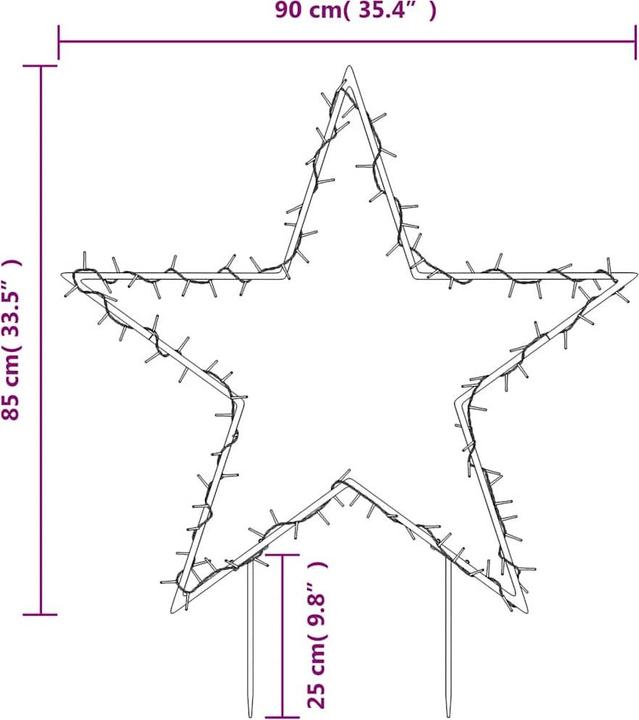 Image du produit vidaXL Weihnachtsstern