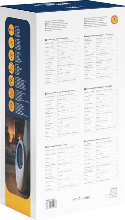 Produktbild Savio AD-03 Ventilator Weiss (57 dB)