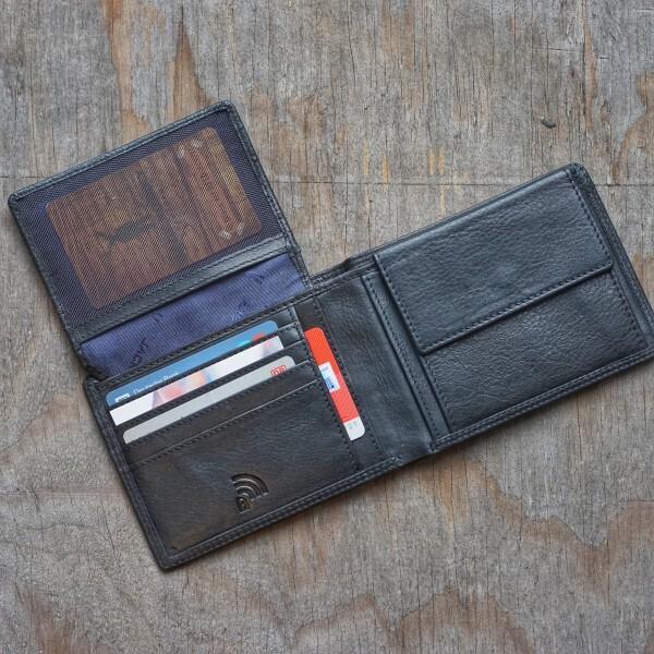 Actual product image Jack kinsky Wallet RFID protection leather 12 cm