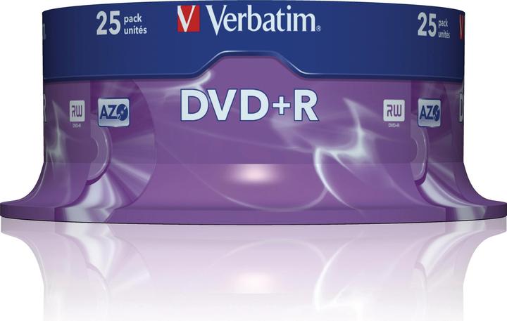 Produktbild Verbatim DVD+R, 4.7GB, 16x Spindel (25 x)