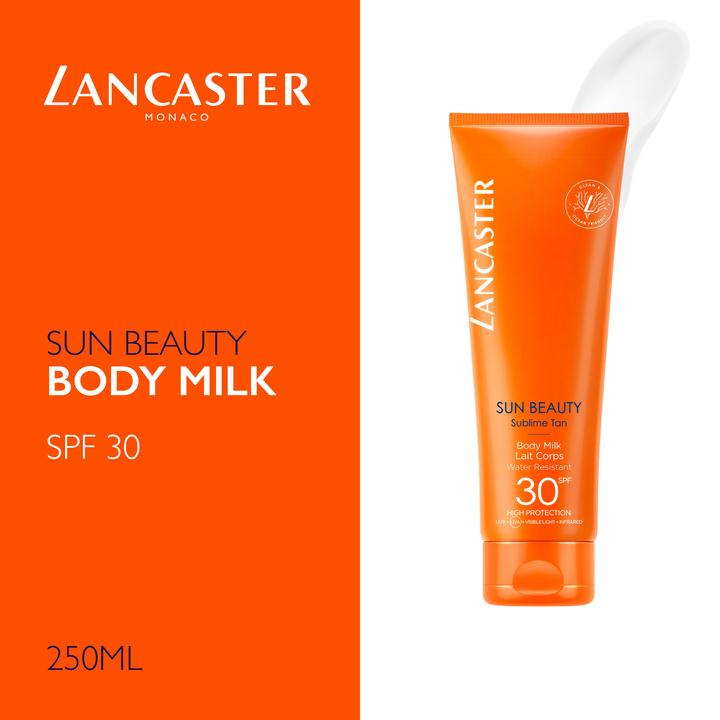 Actual product image Lancaster Sun Beauty Body Milk SPF30 (Suntan lotion, SPF 30, 250 ml, 279 g)