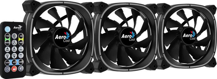 Actual product image AeroCool Astro 12 Pro 3 Pack Case Fans (120 mm, 3 x)