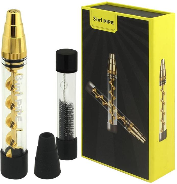 Image du produit BestV 3 in 1 Glass Twist Pipe Silver