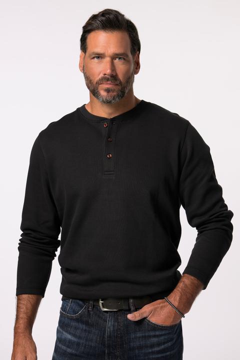 Produktbild JP1880 JP 1880 Henley, Langarm, Piqué (7XL)