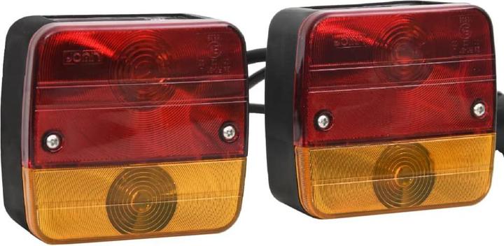 Produktbild VidaXL Anhängerleuchten 2 Stk. Rot 10,5x5x9,5 cm 12V Klassisch