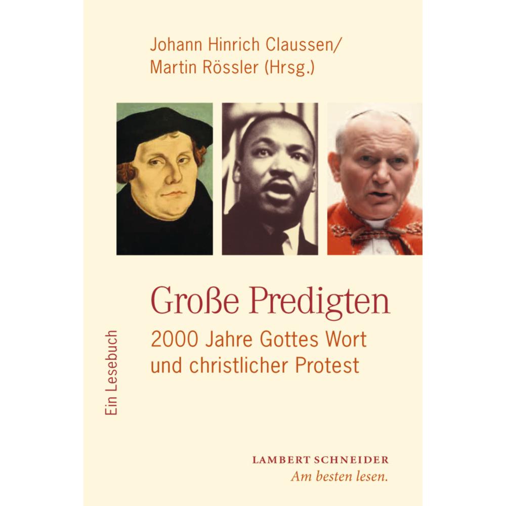 Thumbnail - Grosse Predigten, Sachbücher von Johann Hinrich Claussen, Martin Rössler