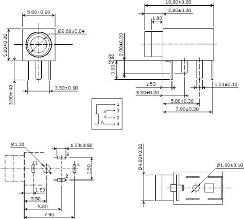 Immagine prodotto Velleman Connettore Jack femmina da 3.5Mm Montaggio su telaio Mono