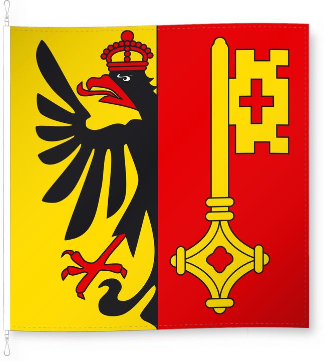 Image du produit Alpenfahnen Genf (120 x 120 cm)