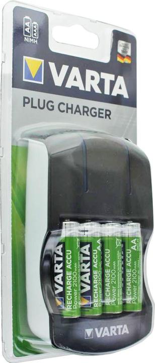 Produktbild Varta Easy Energy Stecker-Ladegerät inklusive 4 Stück Mignon AA Ready2use 2100mAh Akku (4 Stk., 2100 mAh, Ladegerät inkl. Akku)