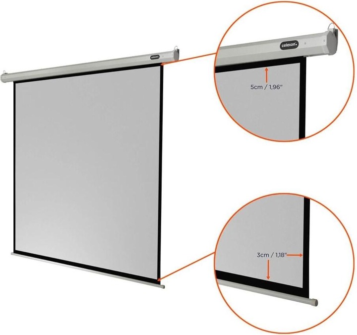 Actual product image Celexon Motor Economy, Canvas, 1:1 (109.69", 1:1)