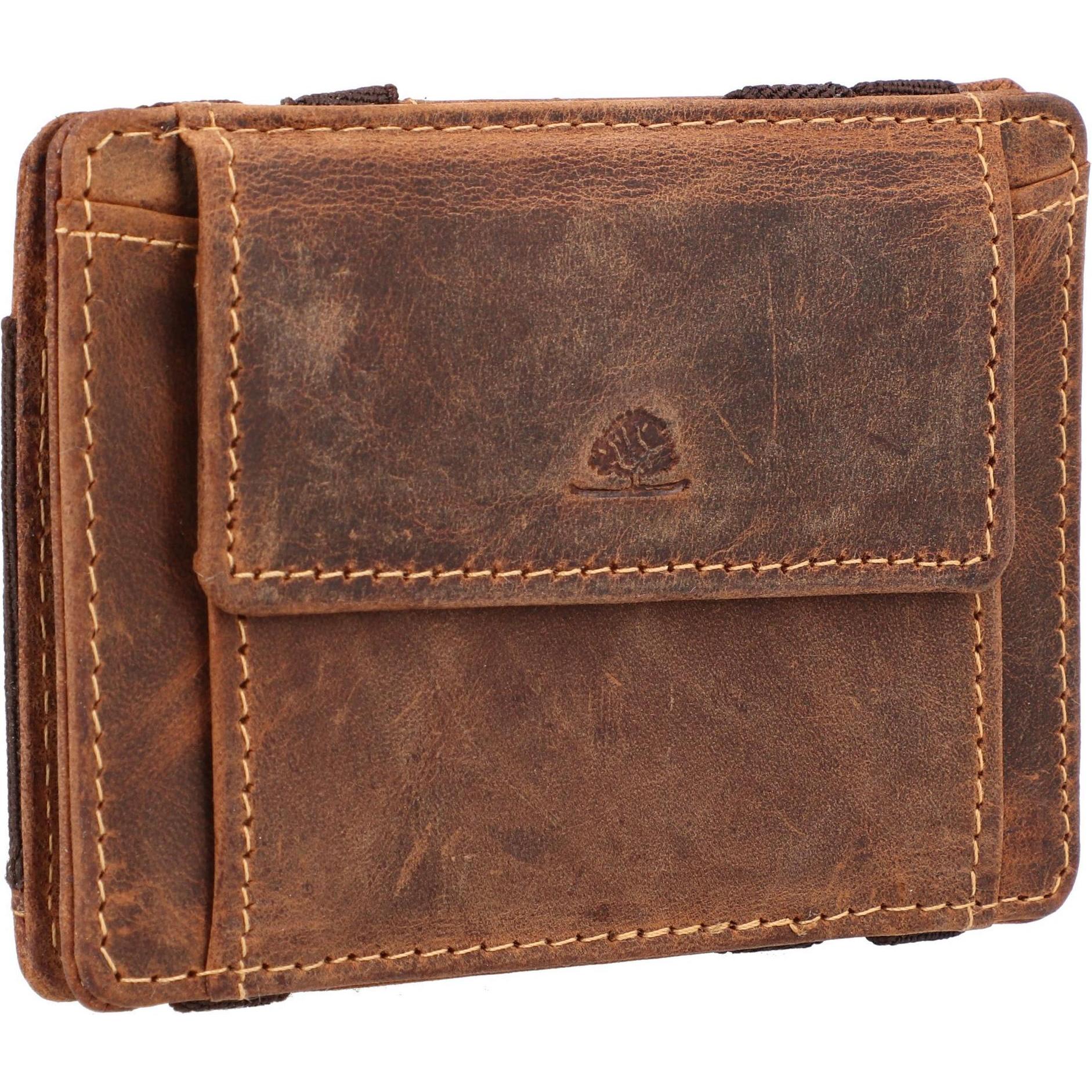 Thumbnail - Greenburry, Herren, Portemonnaie, Vintage Magic Geldbörse RFID Leder 10 cm, Braun