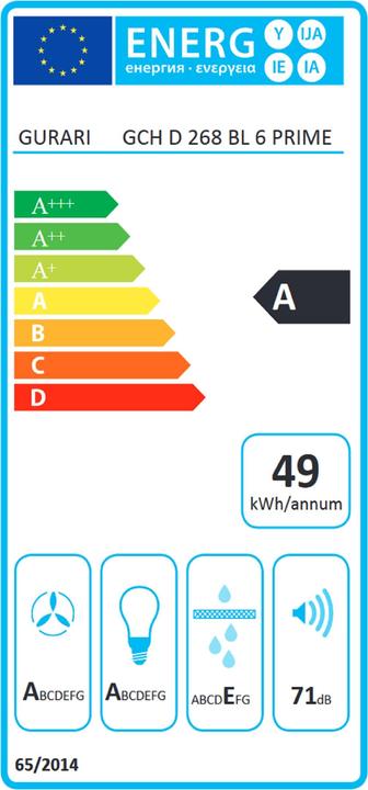 Energie-Label Gurari GCH D 268 BL 6 PRIME