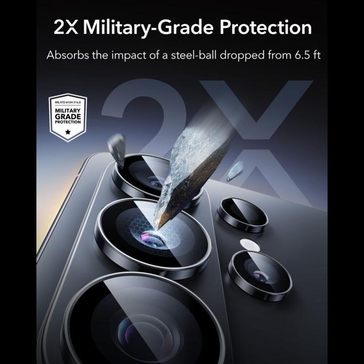 Actual product image ESR - Armorite Camera Lens Protectors - Samsung Galaxy S26 Ultra - Black (Samsung Galaxy S26 Ultra)