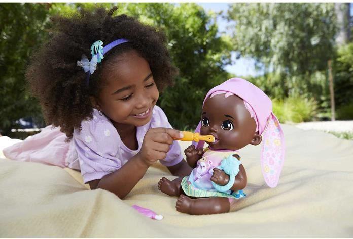 Actual product image My Garden Baby Toothbrush Fun Bunny Baby Doll - Pink Bunny