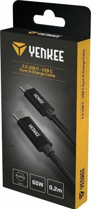 Immagine prodotto Yenkee YCU C02 BK Cavo USB CC 2.0/ 0.2mYENKE (0.20 m, USB 2.0)
