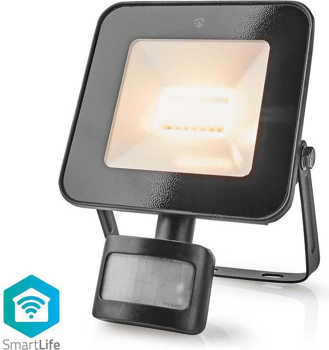 Actual product image Nedis SmartLife Floodlight - Motion Sensor, 1500 lm, WLAN, 20 W, Dimmable White, 3000 (1500 lm, IP44)