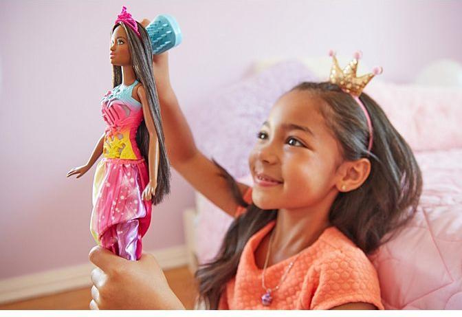 Produktbild Barbie Dreamtopia Regenbogen-Königreich Magische Haarspiel-Prinzessin (brünett)