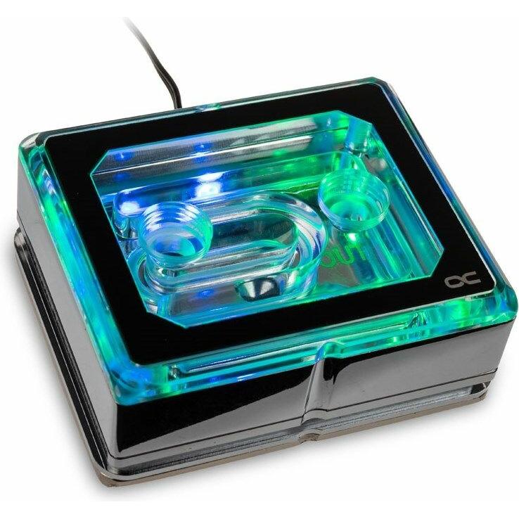 Alphacool Eisblock XPX Aurora Pro CPU - Plexi Chrome Digital RGB, CPU Wasserkühler, Schwarz