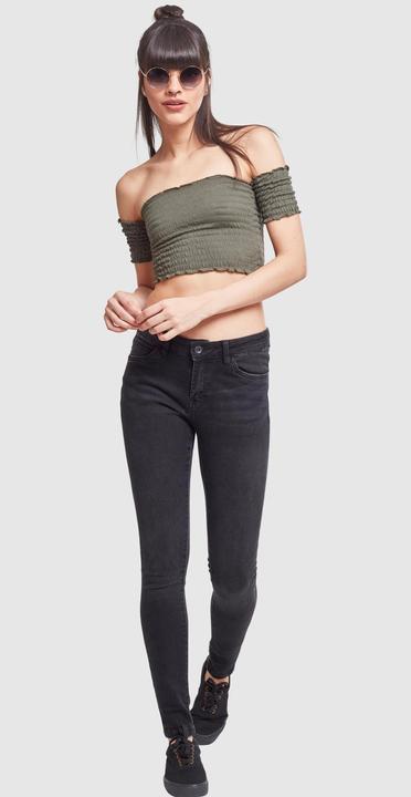 Immagine prodotto Urban Classics Top donna con spalla fredda accorciata e fumo (XL)