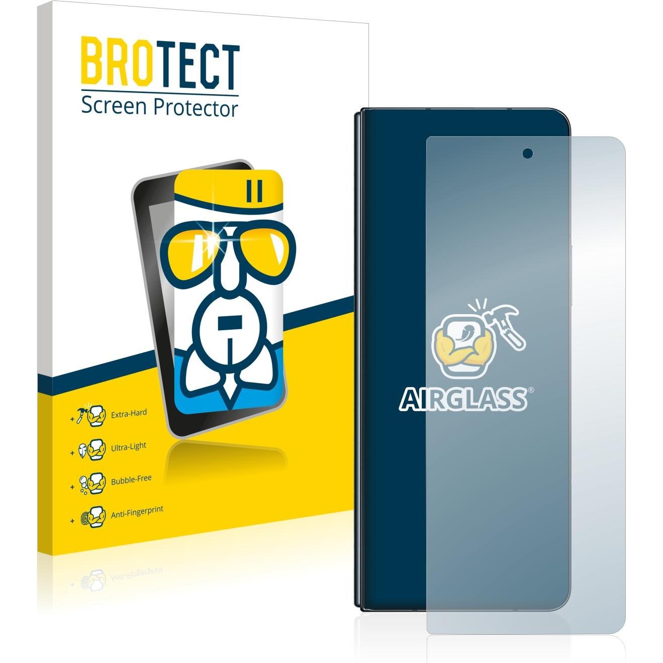 BROTECT AirGlass Panzerglasfolie (1 Stück, Samsung Galaxy Z Fold4), Smartphone Schutzfolie, Transparent