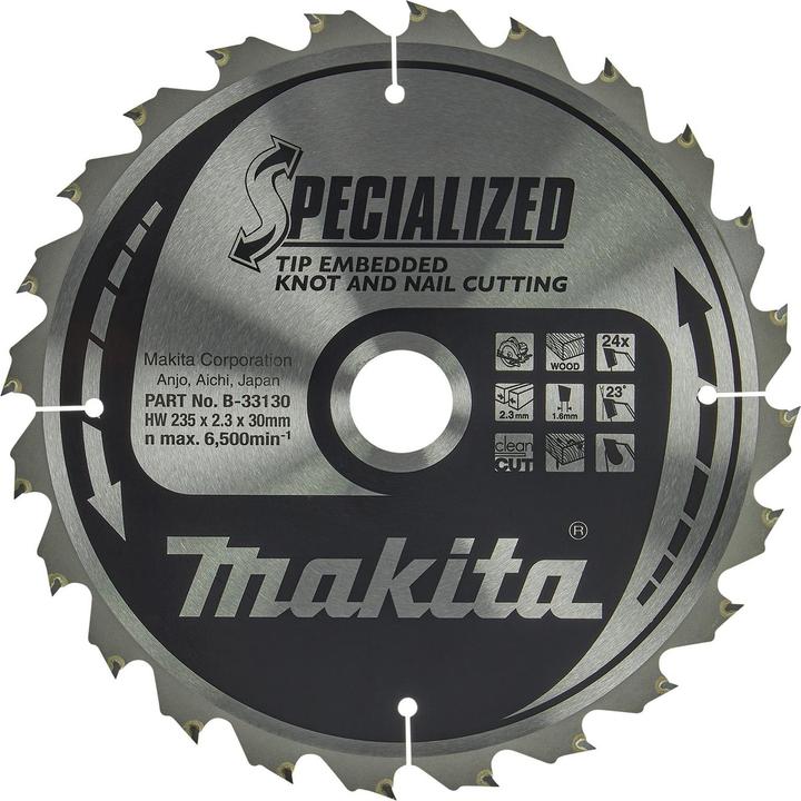Makita SPECIALIZED saw blade 235x30x24Z