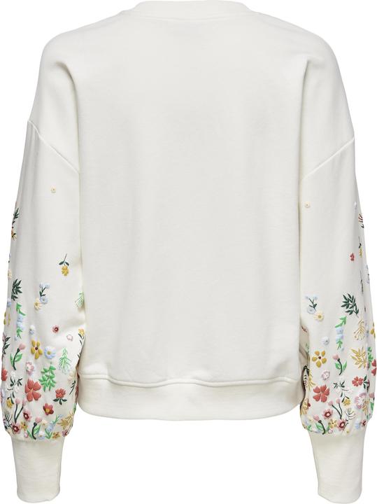 Image du produit Only Coupe normale Col rond Manches côtelées Épaule basse Sweat-shirt (M)