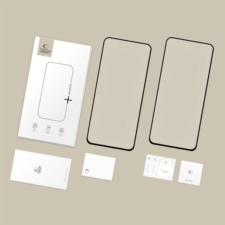 Image du produit Tech-Protect Glass Fit+ 2er-Pack Panzerglas für Samsung Galaxy S25 FE - Schwarz (2 pièce(s), Samsung Galaxy S25 FE)