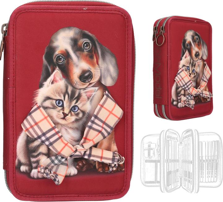 Produktbild Top Model TOPModel - Double Pencil Case FUR EVER FRIENDS - Deep, Warm Red