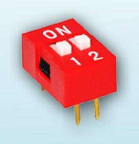 Produktbild OEM DIP-Schalter mit 2 Positionen Rot