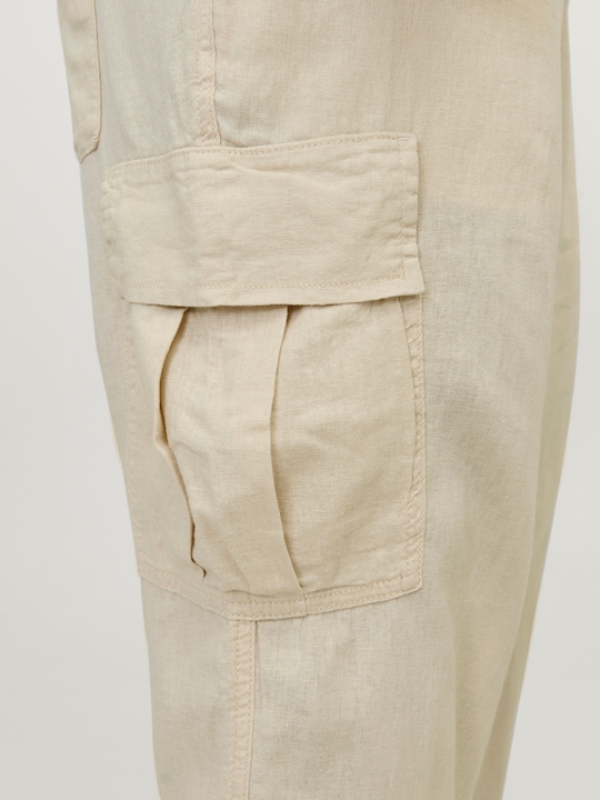 Actual product image Jack & Jones Jpstbill Jjnate Linen Blend Cargo Pls (42)