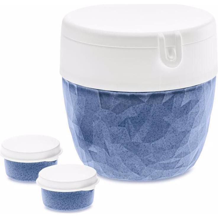 Koziol Bento, Lunchbox, Blau, Weiss