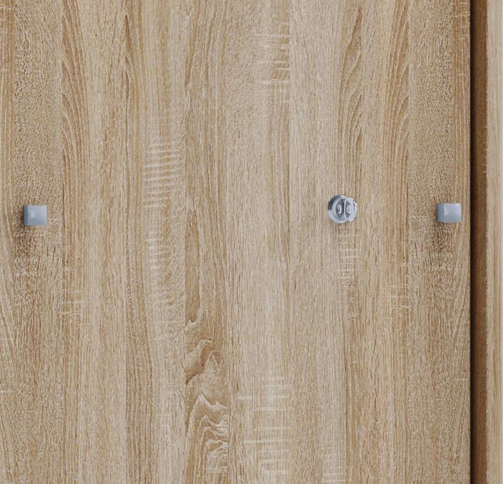 Produktbild VCM Holz Büroschrank Aktenregal Lona 3 Fächer Schiebetüren (70 x 40 x 111 cm)