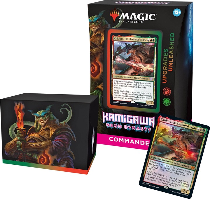 Actual product image Magic the Gathering MTG - Kamigawa Neon Dynasty Commander Deck - Upgrades Unleashed (English, Commander)