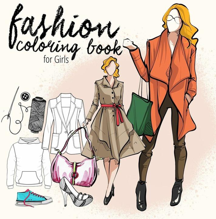 Produktbild Grafik:Mode Malbuch für Mädchen