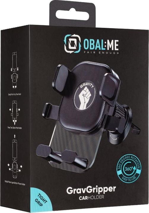 Actual product image - OBAL:ME GravGripper Car Holder Black