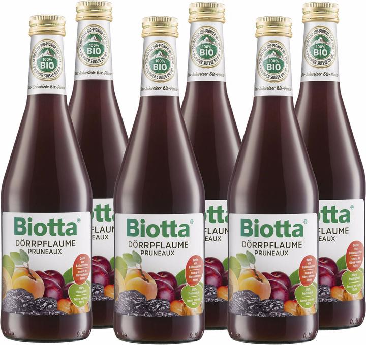 Produktbild Biotta Säfte Dörrpflaume Bio 0.5 l (6 x 50 cl)