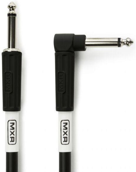 Actual product image Mxr Standard Instrument Cable with Right Angle Connector, 3m, Black (3 m)