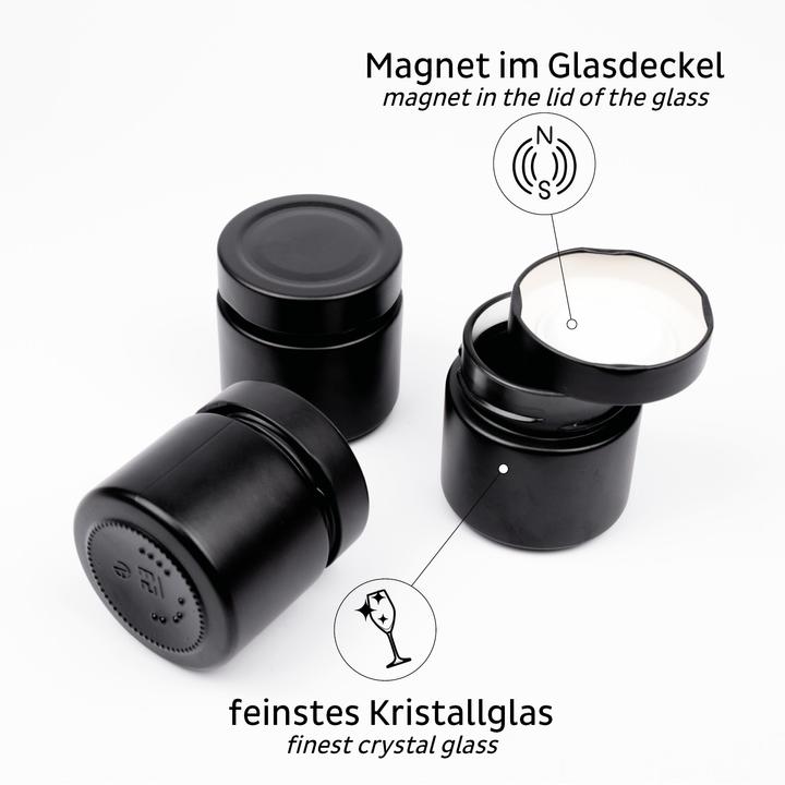 Image du produit Silwy Kit de pots magnétiques d'épicerie fine, 125 ml