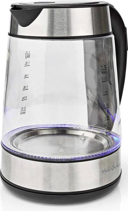 Produktbild Nedis Wasserkocher - Glasgehäuse - Temperaturanzeige - Variable Temperaturen (60, 70, 80, 90, 100 (1.70 l)