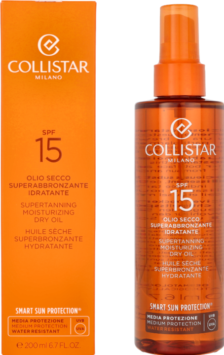 Immagine prodotto Collistar Olio secco superabbronzante Spf 15 (Spray solare, SPF 15, 200 ml, 150 g)
