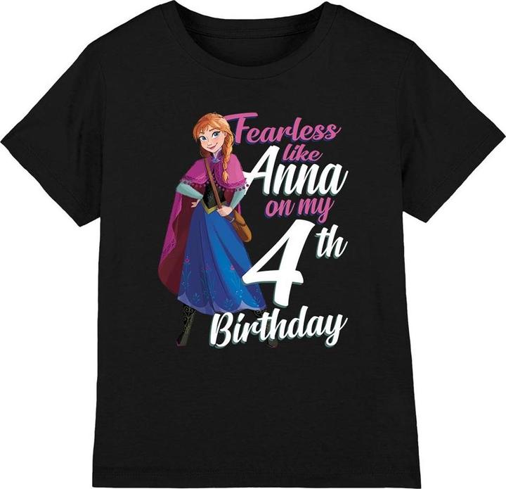 Produktbild Disney Frozen Fearless Like Anna TShirt 4. Geburtstag (116)
