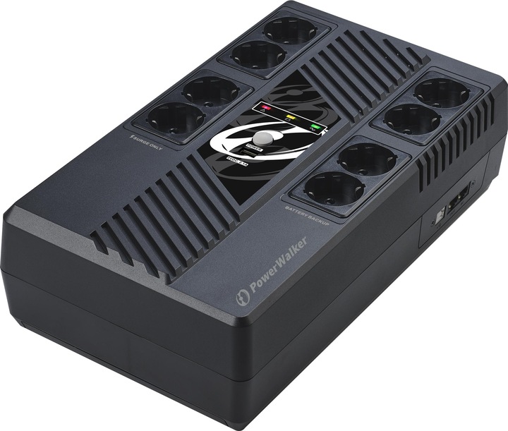 Image du produit Powerwalker Onduleur VI 1000 MS FR Line-Int (1000 VA, 600 W, Line-interactive Onduleur)