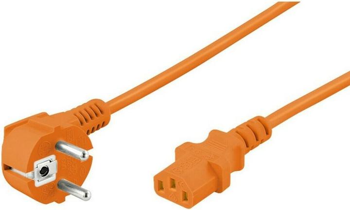 Actual product image Goobay cold device connection cable angled, 5 m, orange (5 m)