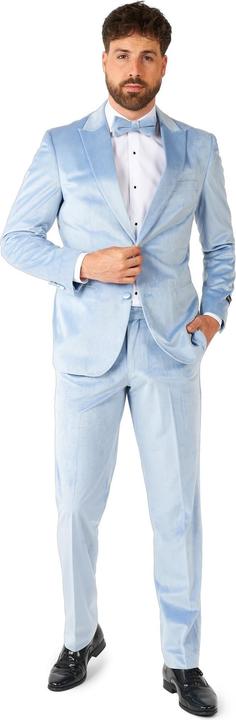 Produktbild OppoSuits Vintage Blue Velvet Deluxe Samtanzug (60)