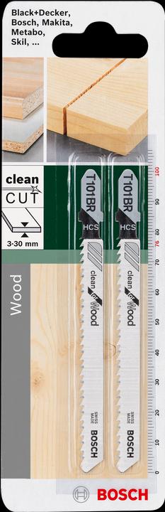 Produktbild Bosch Zubehör Stichsägeblatt HCS, T 101 BR Clean for Wood