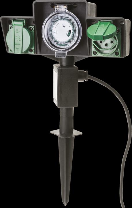 Actual product image Max Hauri Garden spike 2x type 13 with timer IP44
