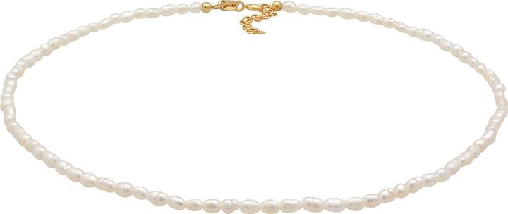 Immagine prodotto Elli Girocollo, Perla, Collana di perle (Argento 925 placcato oro, Nessuna pietra, Perle coltivate d'acqua dolce, Plastico, 36 cm)