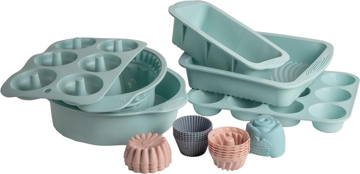 Hermex 30-tlg. Silikon-Backformen-Set